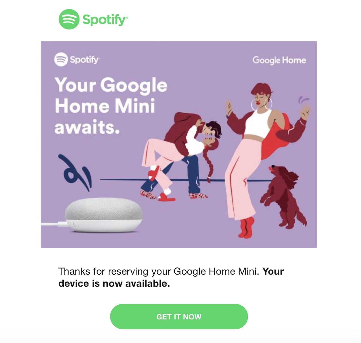 Spotify free google home mini family plan