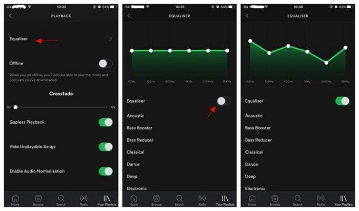 Equalizer apps for spotify playlists